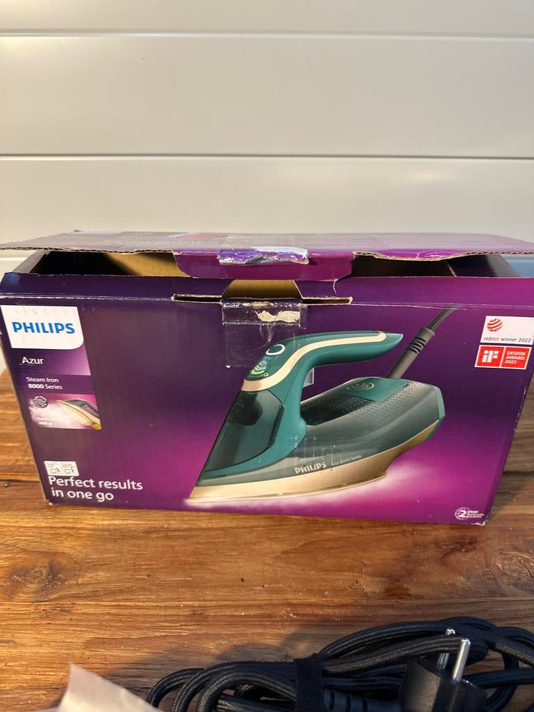 Philips Strijkijzer - Nieuwstaat, kleine transportschade, Witgoed en Apparatuur, Ophalen of Verzenden, Nieuw, Strijkijzer met snoer