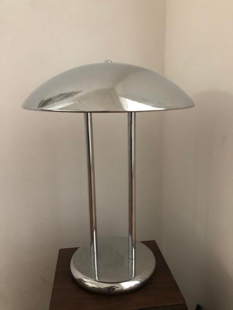Ikea Vintage Sonneman Barad paddenstoel lamp, Huis en Inrichting, Lampen | Tafellampen, Gebruikt, Minder dan 50 cm, Metaal, Ophalen