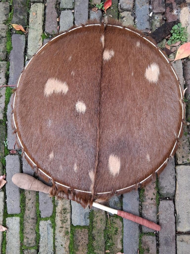 Spanbare sjamanen drum bruin gevlekte geit, Ophalen of Verzenden, Nieuw, Trommel