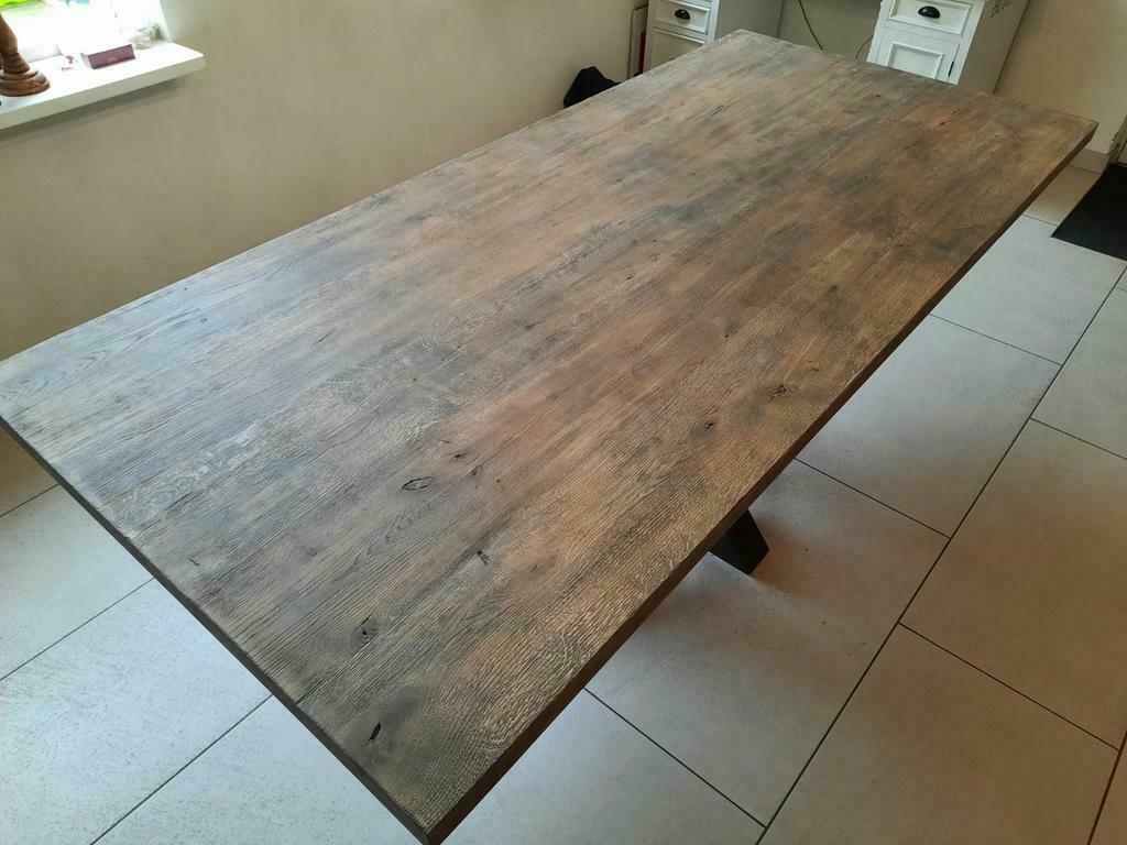 Massief dikke robuust oud eiken tafels MAATWERK!, Huis en Inrichting, Tafels | Eettafels, Ophalen of Verzenden, Nieuw, Rechthoekig