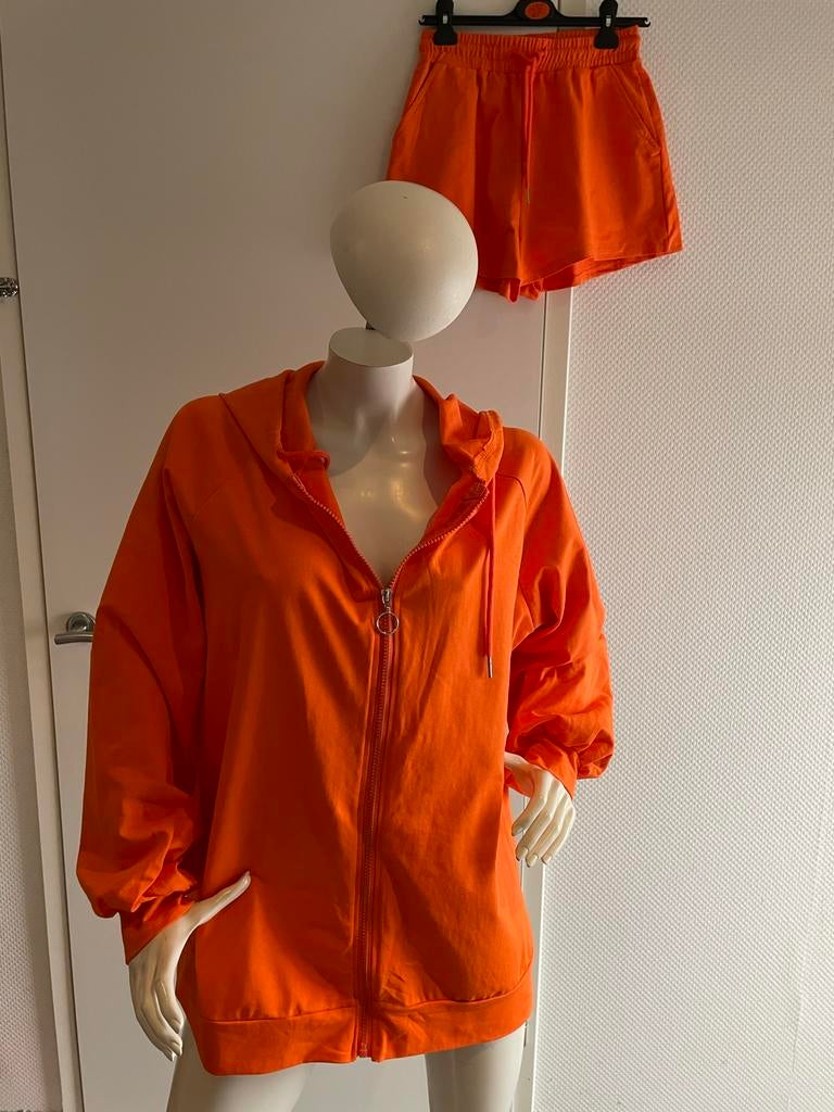 Flam mode oversized vest met bijpassend broekje maat s, Kleding | Dames, ., Oranje, Ophalen of Verzenden, Zo goed als nieuw
