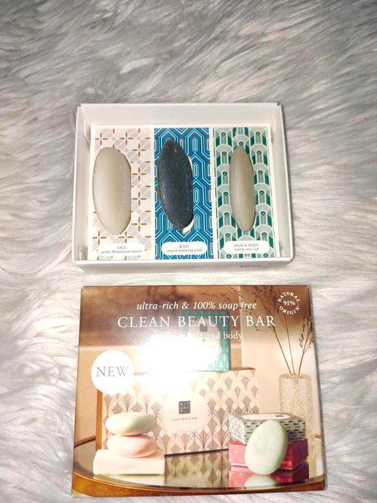 Clean Beauty Bar Set Rituals 3x 10 gr Namaste Jing en Hammam, Sieraden, Tassen en Uiterlijk, Uiterlijk | Lichaamsverzorging, Nieuw