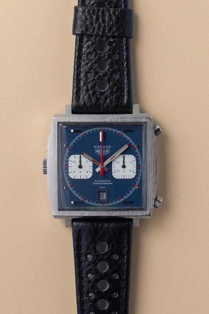 Heuer Monaco 1133b 1969 Steve Mcqueen, Ophalen, Staal, Polshorloge, TAG Heuer