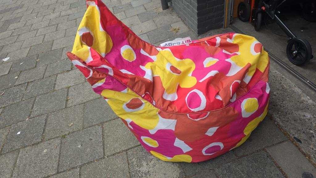 Zitzak sit&joy met bloemen, Ophalen of Verzenden, Gebruikt, Zitzak