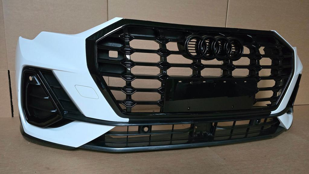 Voorbumper Audi Q3 83A F3 S-line SLINE BUMPER LY9L MOOI, Gebruikt, -, Voor, Bumper