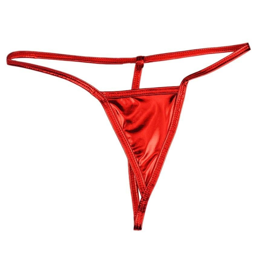 Metallic Look Mini Dames Micro String One Size (051), Kleding | Dames, Ondergoed en Lingerie, String, Overige kleuren, Ophalen of Verzenden