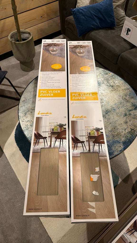 Nieuwe PVC Vloer eiken - Lundia Ragna 2,42 m², Ophalen, Bruin, Nieuw, Modern