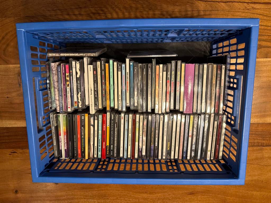 Grote collectie CDs in krat, Ophalen of Verzenden, Gebruikt, Boxset