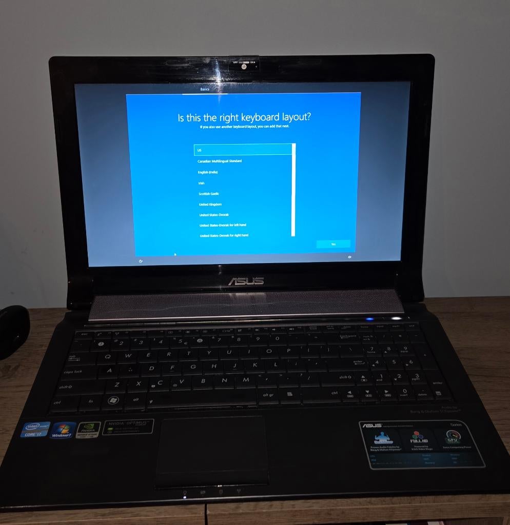 ASUS All-Round Laptop (2011) - voor opknappen/onderdelen, Gebruikt, 2 tot 3 Ghz, Qwerty, ASUS