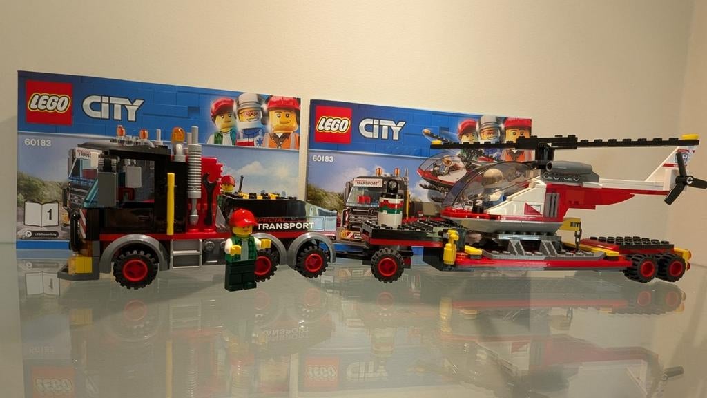 Lego City 60183 Zware Transport Helikopter, Ophalen of Verzenden, Zo goed als nieuw, Complete set, Lego