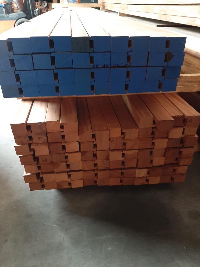 Raamhout, maatvoering 57x80mm. Nu €14,- p/m inclusief btw., Doe-het-zelf en Verbouw, Ophalen, Nieuw, Balk, Overige houtsoorten