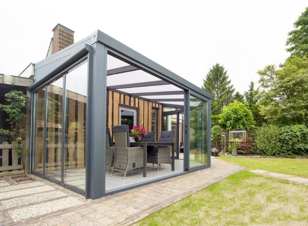 Prachtige aluminium tuinkamers met Polycarbonaatdak, Ophalen of Verzenden, Nieuw, Veranda