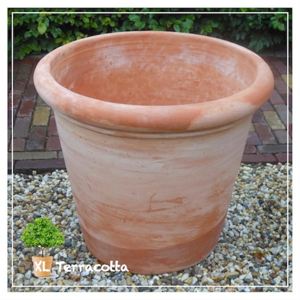 Italiaanse & Griekse vorstbestendige XL Terracotta potten., Steen, Rond, Nieuw, Ophalen of Verzenden
