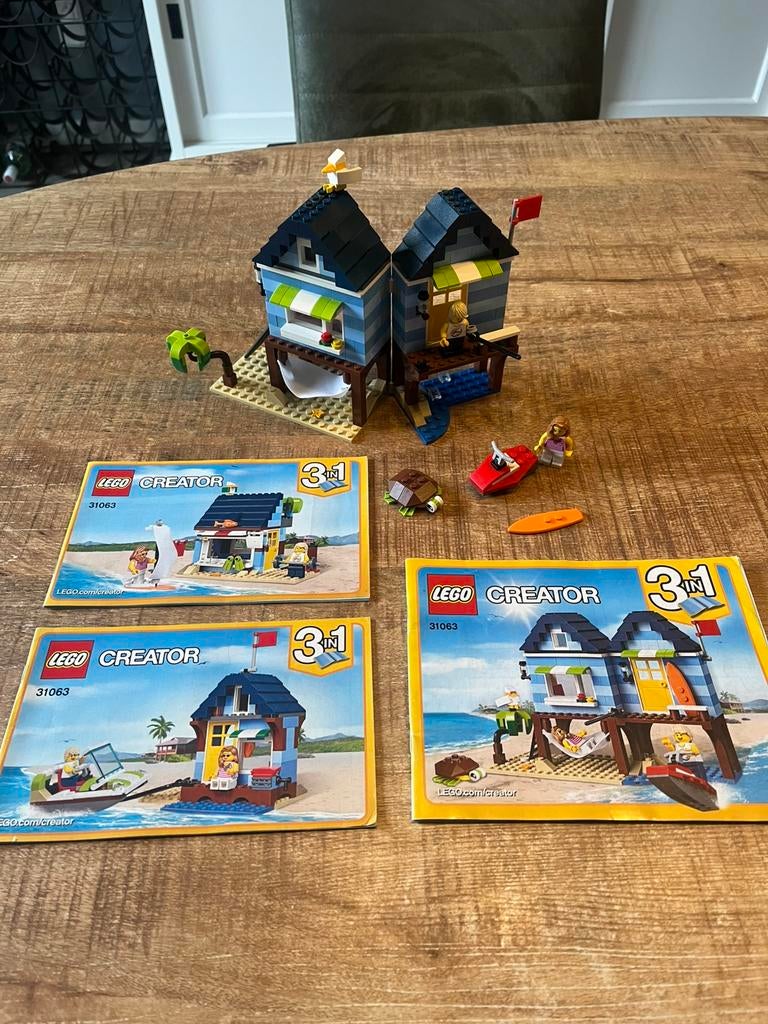 Lego 31063 (b) creator 3 in 1 strandhuisje, Kinderen en Baby's, Speelgoed | Duplo en Lego, Ophalen of Verzenden, Zo goed als nieuw