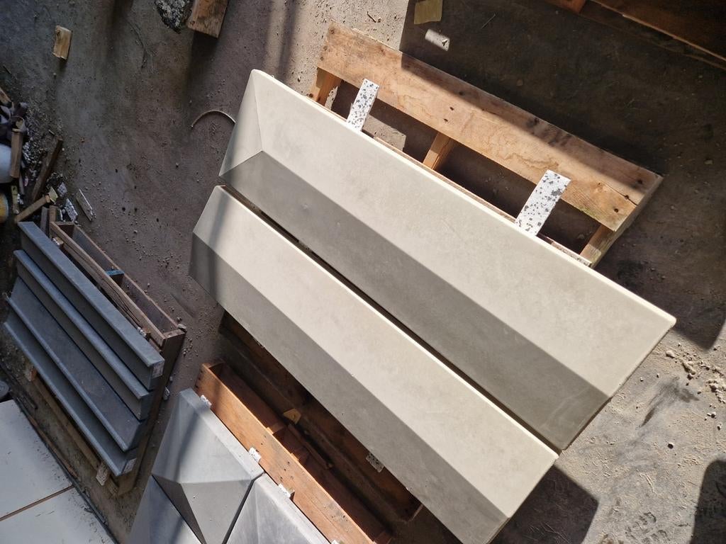 Muurafdekkers beton, Ophalen of Verzenden, Zo goed als nieuw