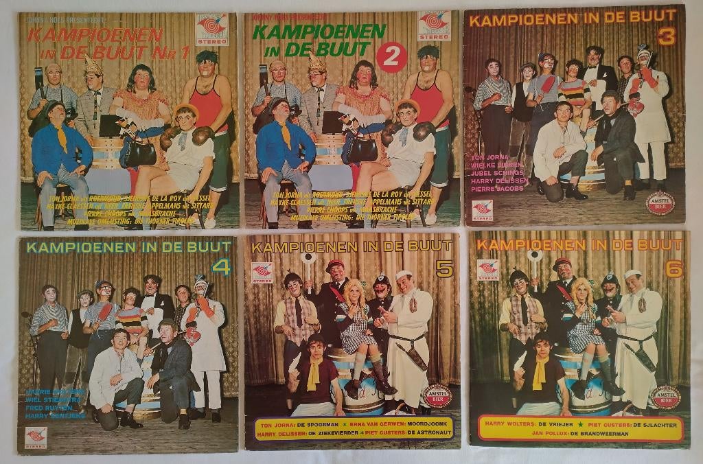 6 LP's Kampioenen In De Buut Nr 1 t/m 6 Telstar Treffer, Ophalen of Verzenden, Gebruikt, 12 inch, Overige genres