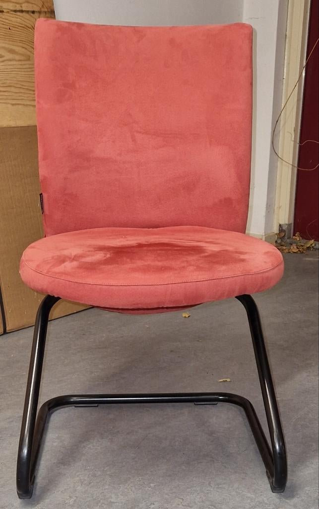 Bureaustoelen merk Grammer, licht rode stof., Ophalen, Zo goed als nieuw, Stof, Vijf, Zes of meer stoelen