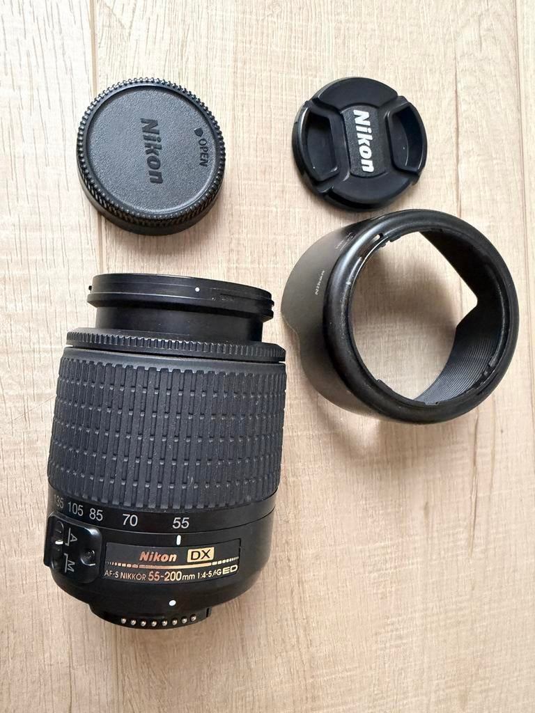 Nikon 55-200mm telelens, Audio, Tv en Foto, Fotografie | Lenzen en Objectieven, Zo goed als nieuw, Telelens, Zoom, Ophalen of Verzenden
