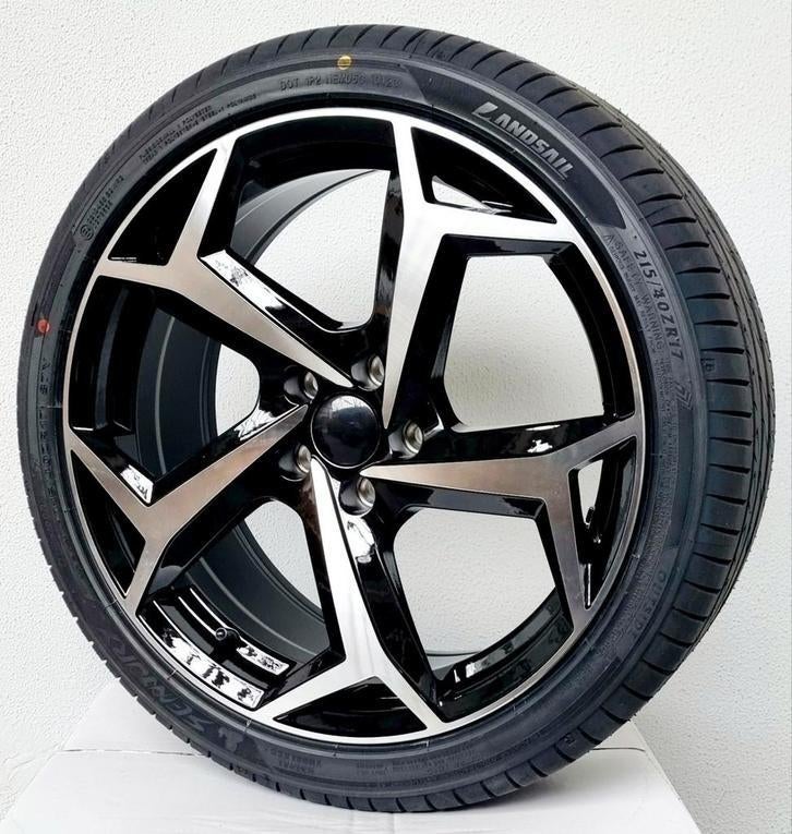 17" velgen + banden Bonneville Look 5x100 nieuw POLO IBIZA, Ophalen, 215 mm, Velg(en), Nieuw