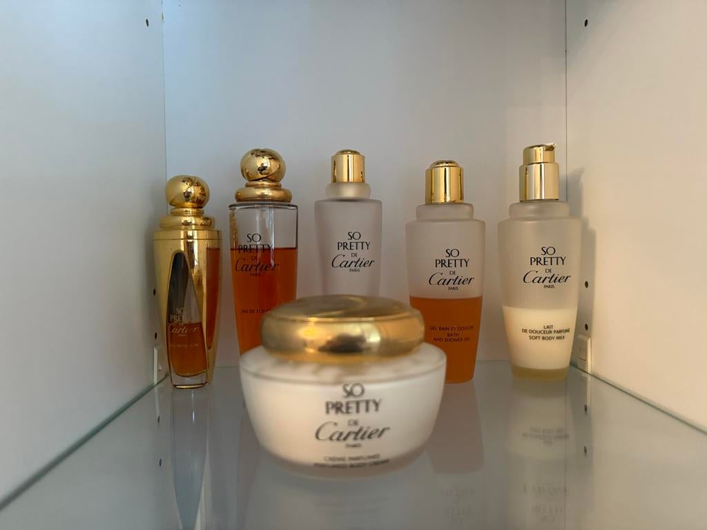 So Pretty de Cartier Paris Vintage Parfum Set, Ophalen of Verzenden, Gebruikt