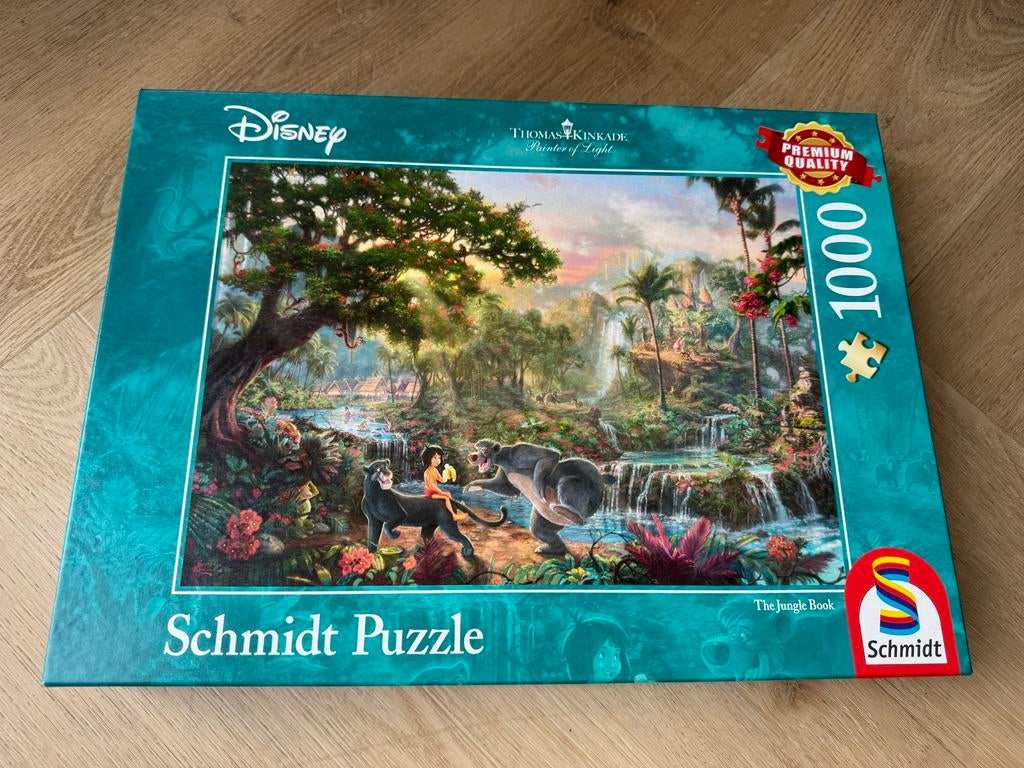 Disney Jungle Book Puzzel - 1000 Stukjes Compleet, Ophalen of Verzenden, 500 t/m 1500 stukjes, Zo goed als nieuw, Legpuzzel
