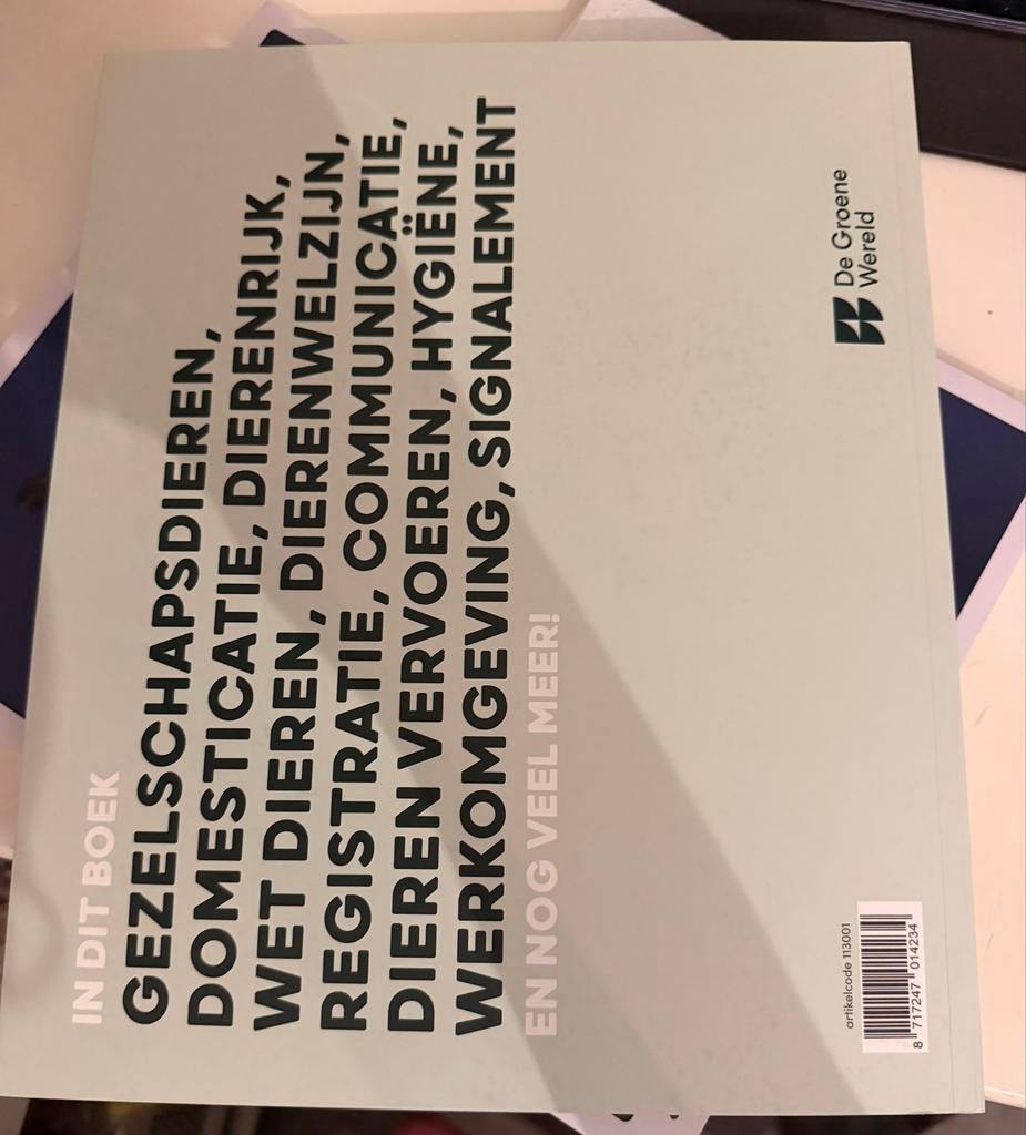 Werken in de dierverzorging, Ophalen of Verzenden, Zo goed als nieuw, Overige niveaus, Overige vakken