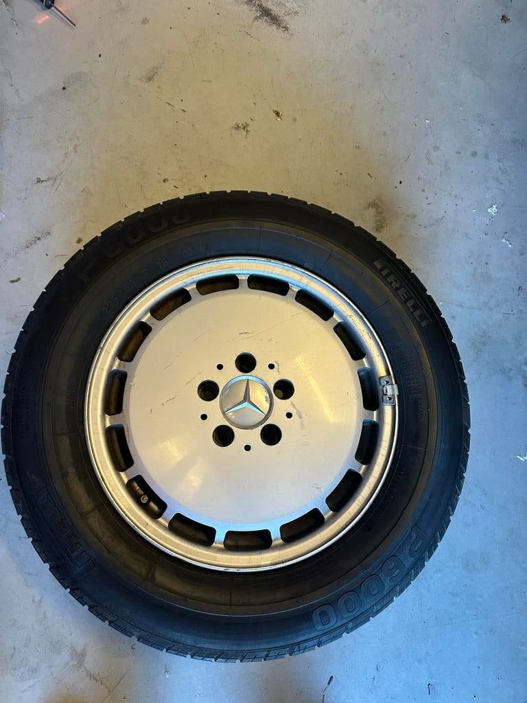 Mercedes s klasse w140 putdeksel Velgen met Band - 16 inch, Gebruikt, 16 inch, Banden en Velgen, Ophalen of Verzenden