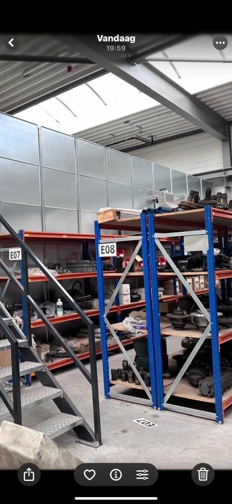 grootvak magazijn stelling, Ophalen