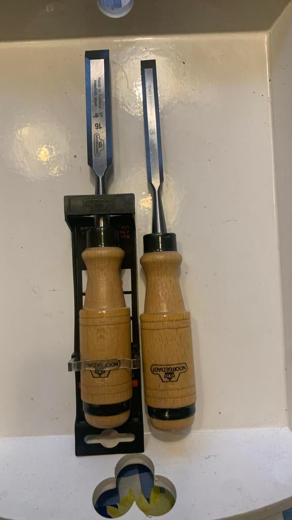 Nooitgedagt beitels nieuw, Doe-het-zelf en Verbouw, Ophalen of Verzenden, Zo goed als nieuw
