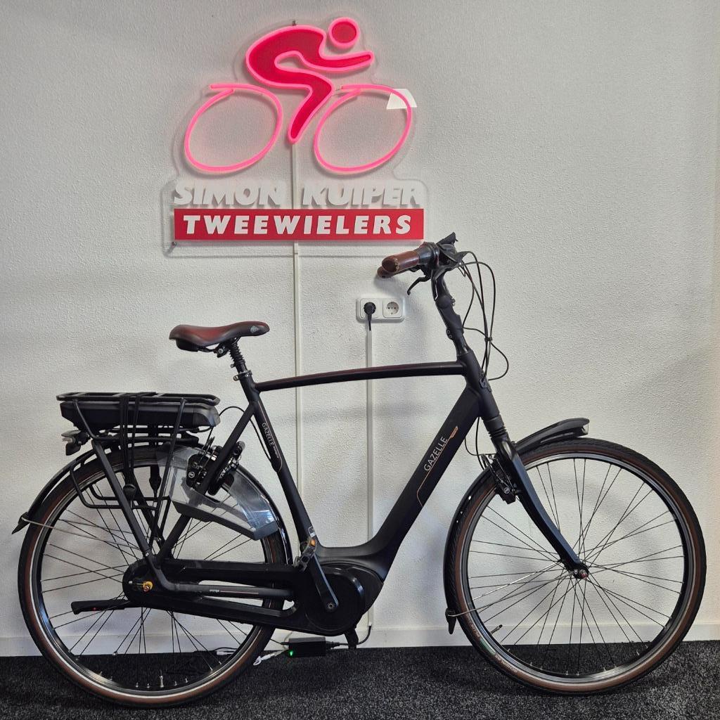 Gazelle Orange C8 Elektrische Herenfiets, Gebruikt, Versnellingen, Ophalen of Verzenden, 61 tot 65 cm