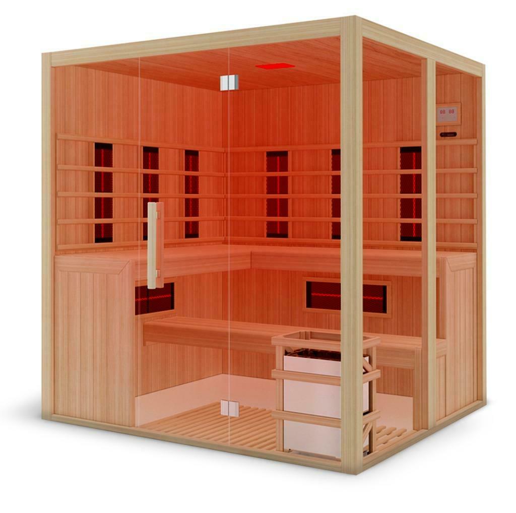 Wellis Eclipse Infrarood Sauna Cabine 201cm x 204 cm x 205cm, Sport en Fitness, Sauna, Nieuw, Complete sauna, Infrarood, Ophalen of Verzenden