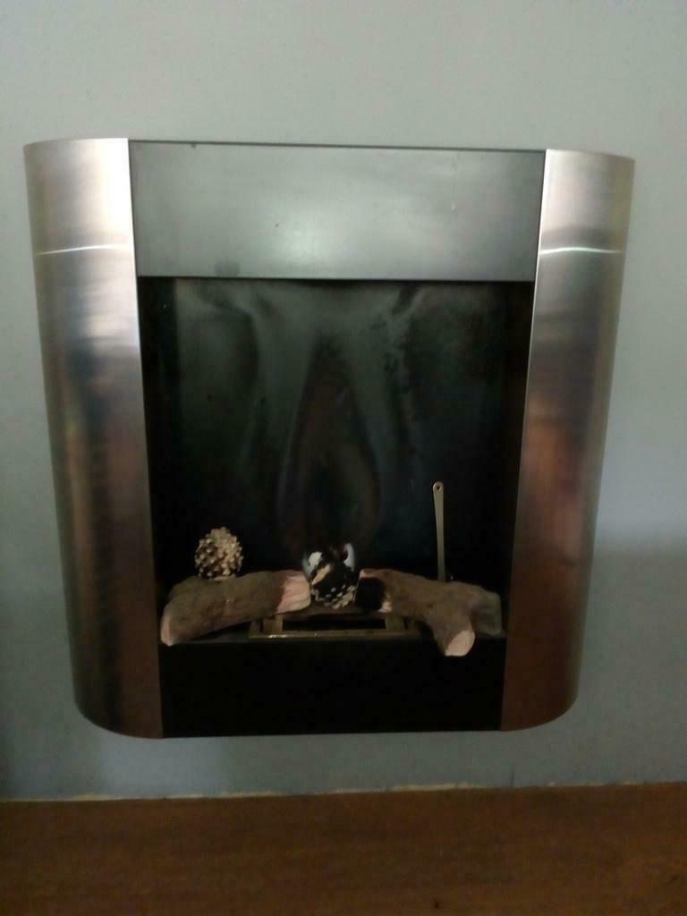 bio ethanol haard met keramische decoratie, Ophalen, Gebruikt