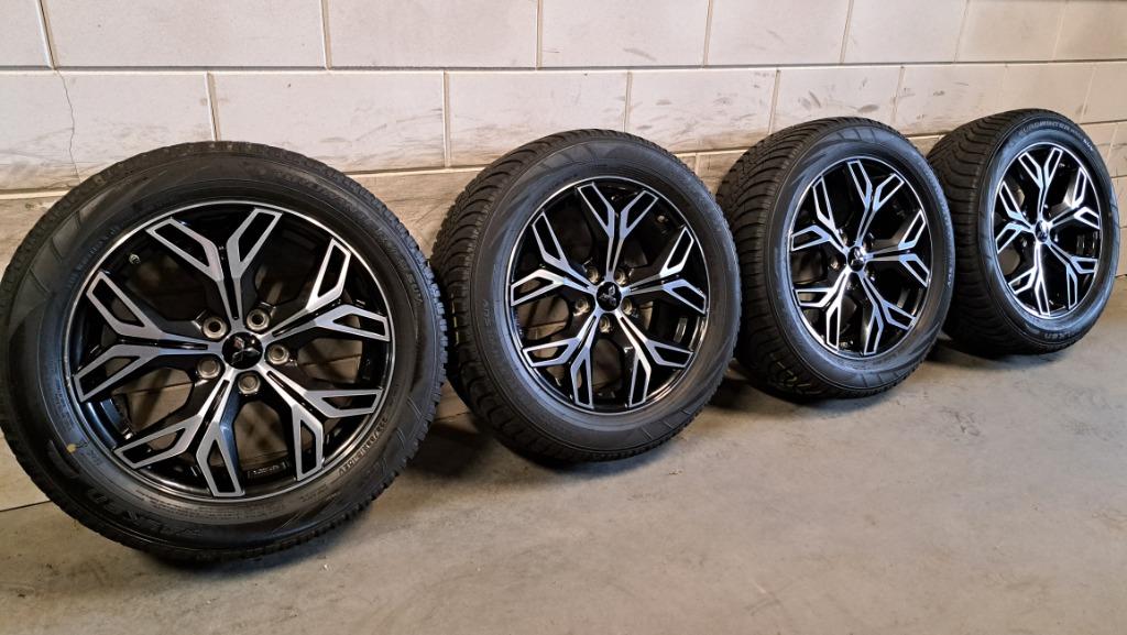 Bi-color velgen Mitsubishi Outlander Eclipse Cross 225/55/18, 18 inch, Gebruikt, Banden en Velgen, Personenwagen