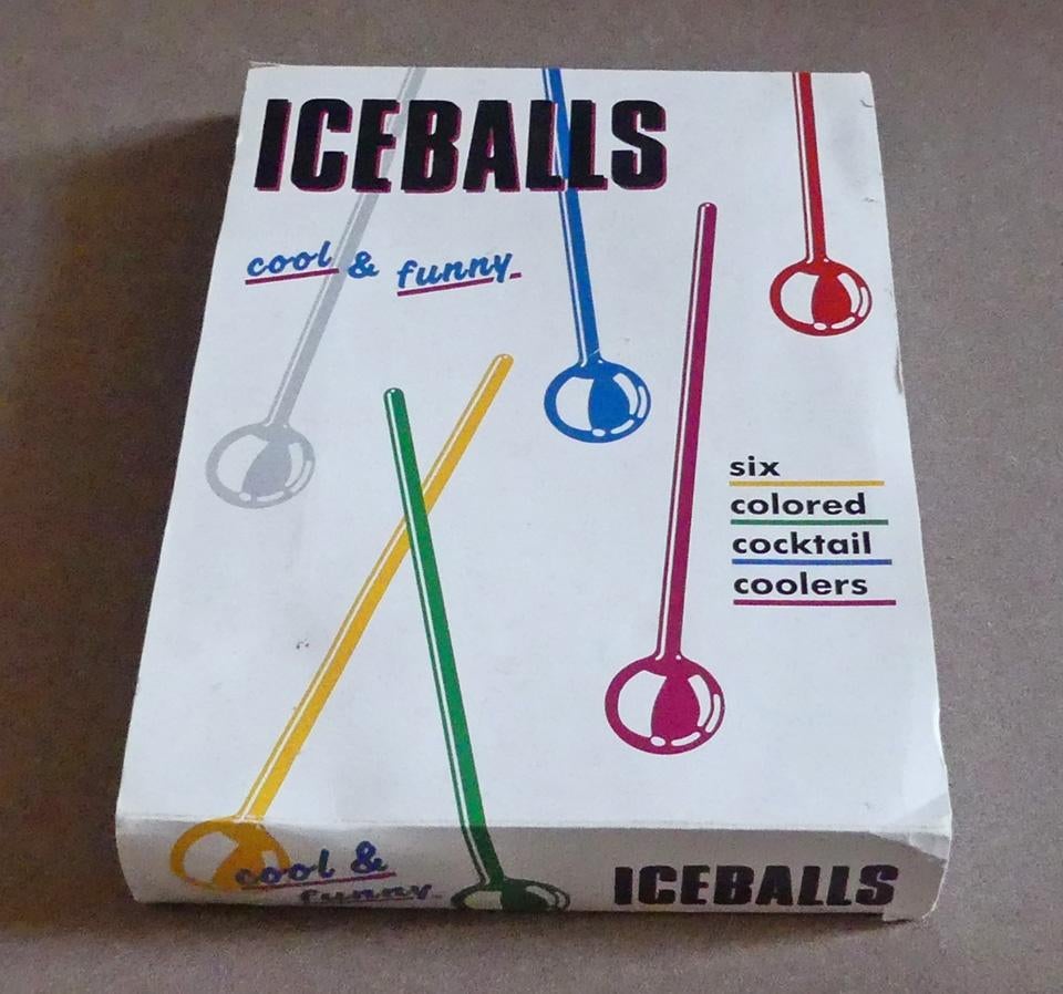 Iceballs cocktail coolers 6 roerstaafjes, Ophalen of Verzenden, Gebruikt