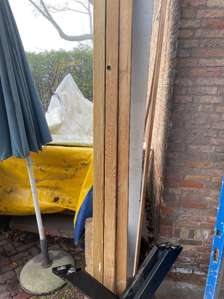 Tuinpalen 240cm lang 68x68 mm ook hardhout en schutting, Ophalen, Minder dan 3 meter, Nieuw, 2 meter of meer
