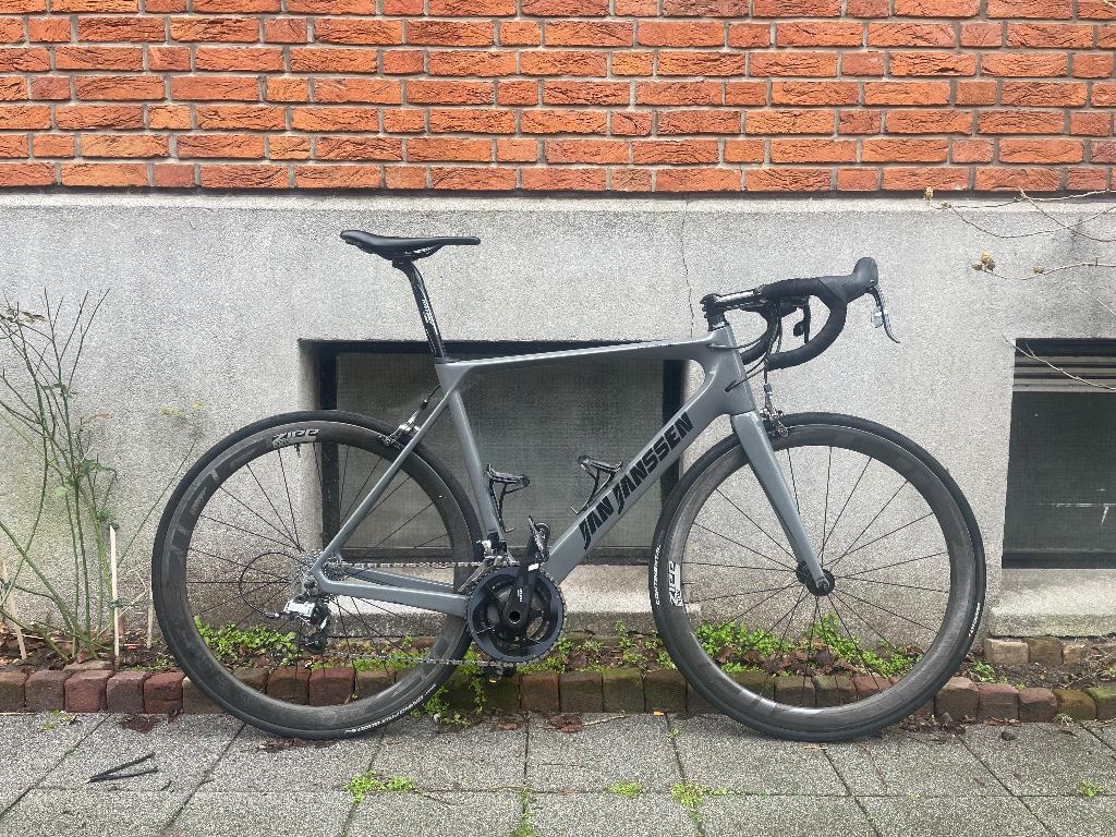 Jan Janssen Virage - Carbon - SRAM Force – Zipp 302 Tubeless, Gebruikt, 57 tot 61 cm, Meer dan 20 versnellingen, Ophalen