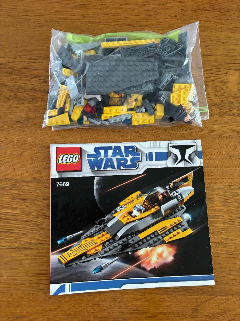 LEGO 7669 Star Wars Anakin's Jedi Starfighter, Verzenden, Zo goed als nieuw, Complete set, Lego