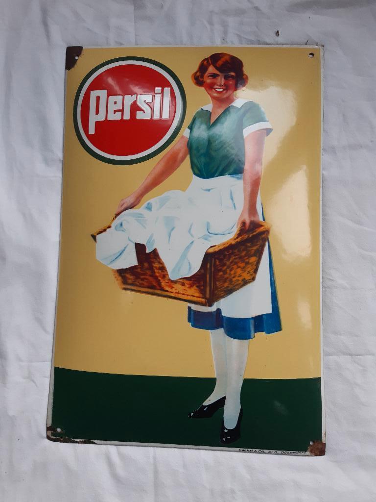 emaille bord persil wasvrouw jaren 20/30, Antiek en Kunst, Antiek | Emaille, Ophalen of Verzenden