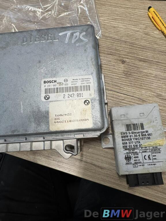 DDE module + EWS zonder sleutels m51 BMW E39 E38 2470891, Gebruikt, Ophalen of Verzenden, BMW
