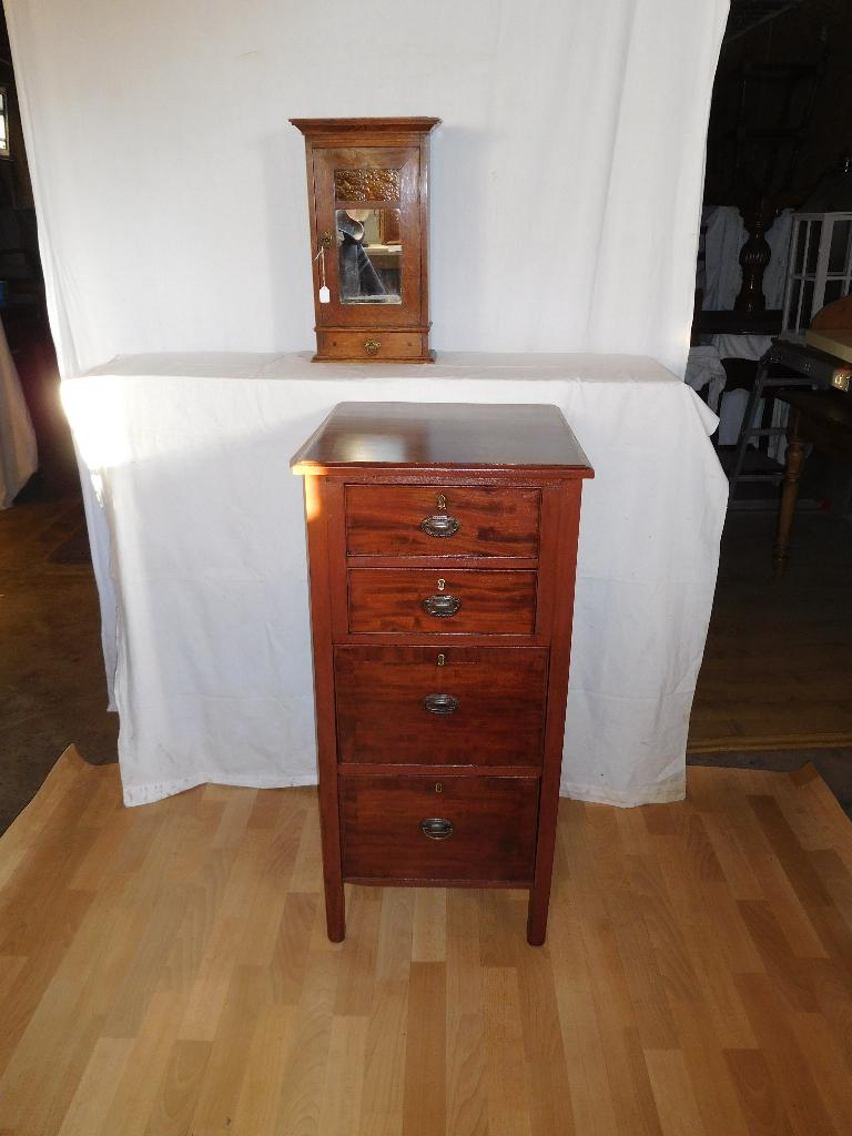 MAHONIE LADENKAST, Ophalen, 100 tot 150 cm, 50 tot 100 cm, Zo goed als nieuw