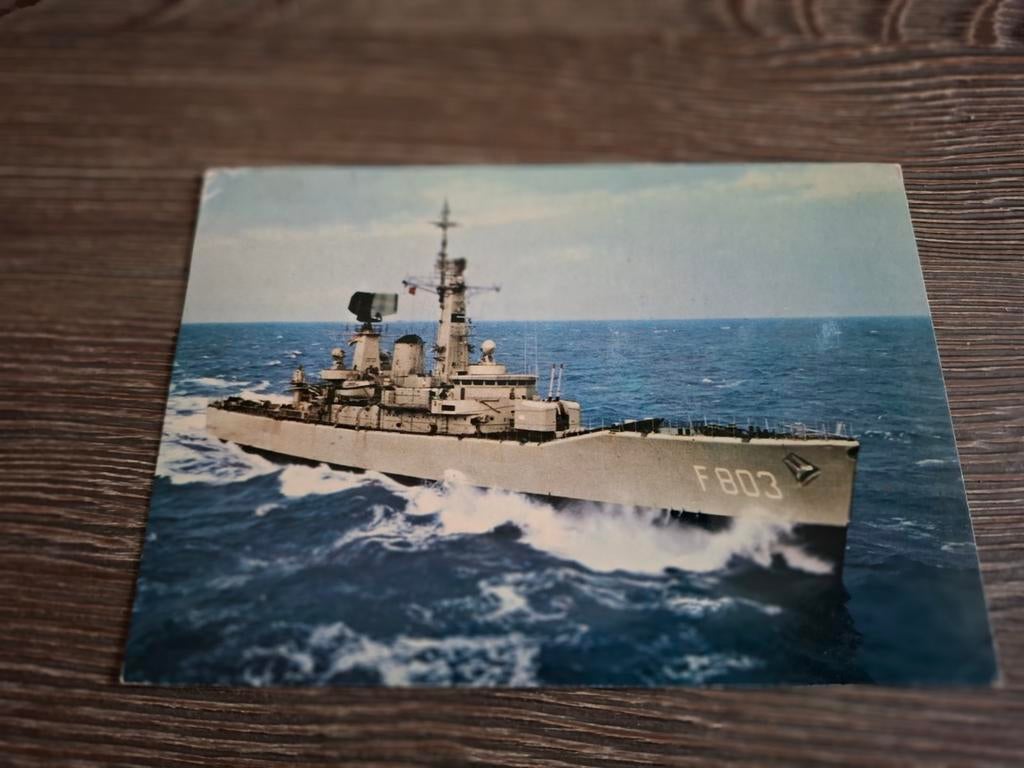Hr ms van galen, Ophalen of Verzenden, Zo goed als nieuw, Kaart, Foto of Prent