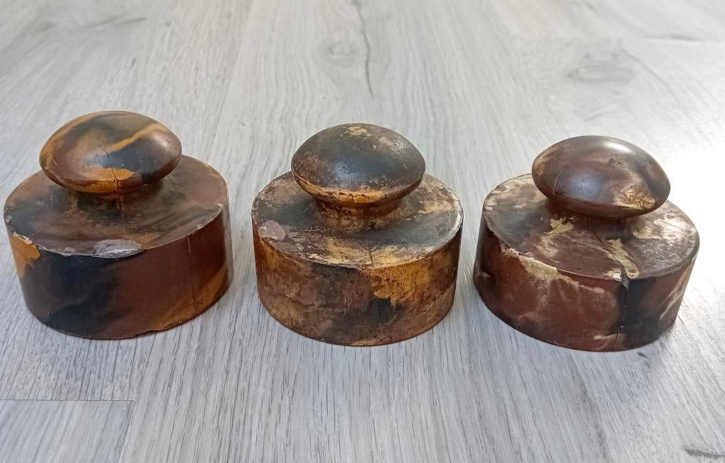 3 gewichten KUNST TEGELFABRIEK ""GER CRO'', Ophalen of Verzenden