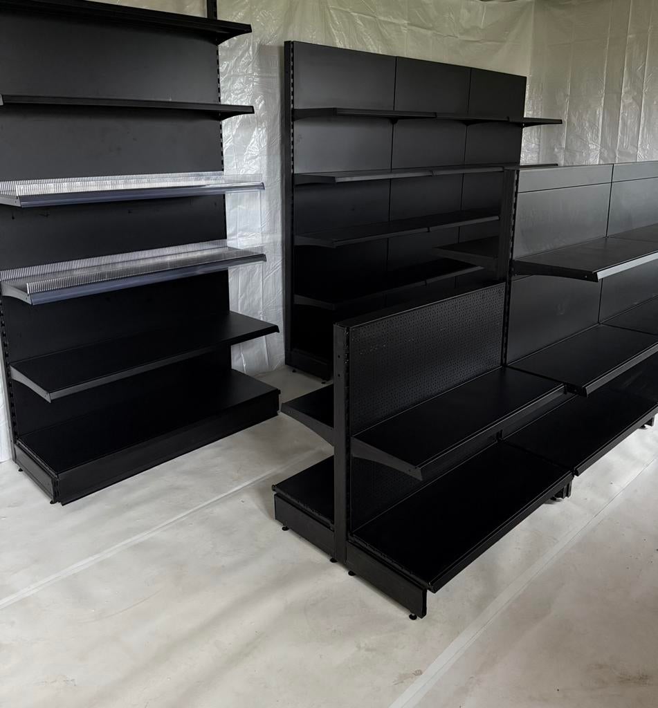 Modern expo winkelstelling zwart- Tego compatibel 210cm, Ophalen