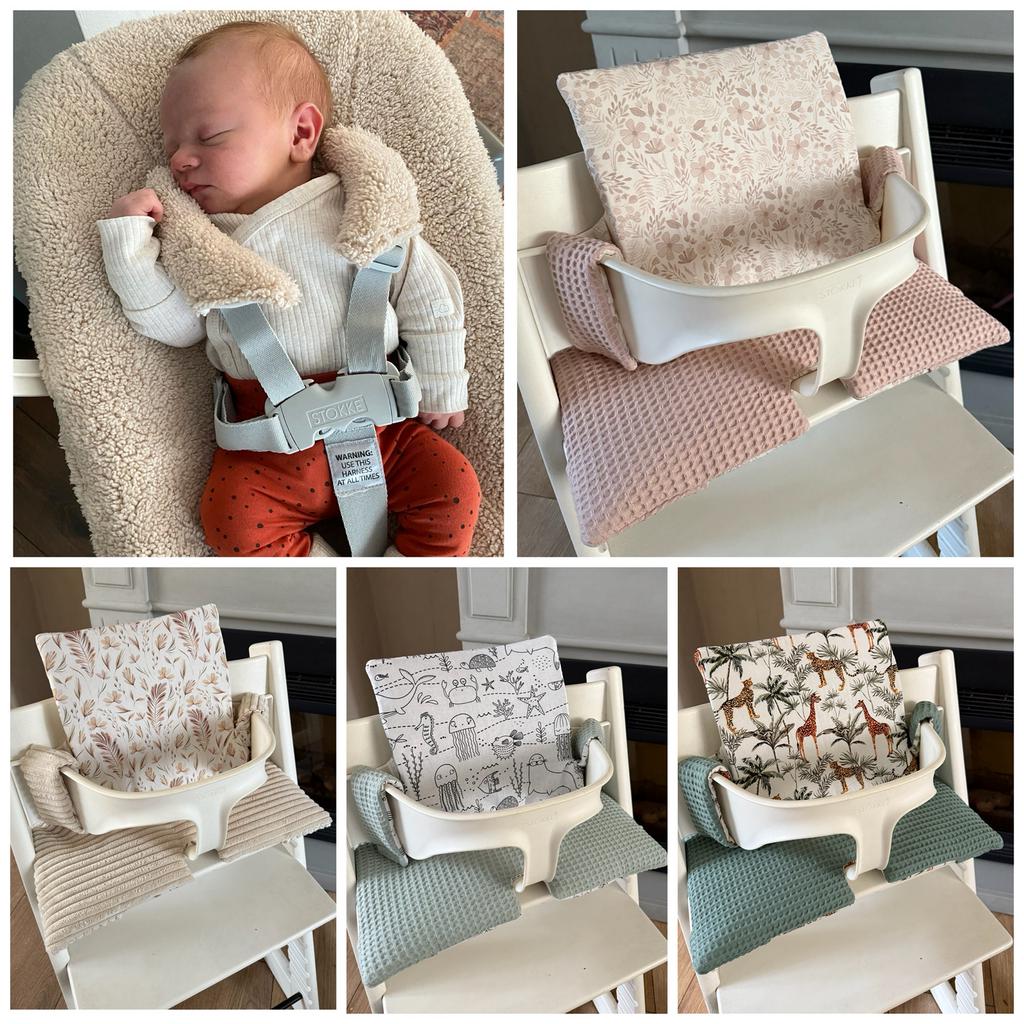 Foto 2 van ♡ MIX&MATCH kussen stokke Tripp trapp kinderstoel kussenset