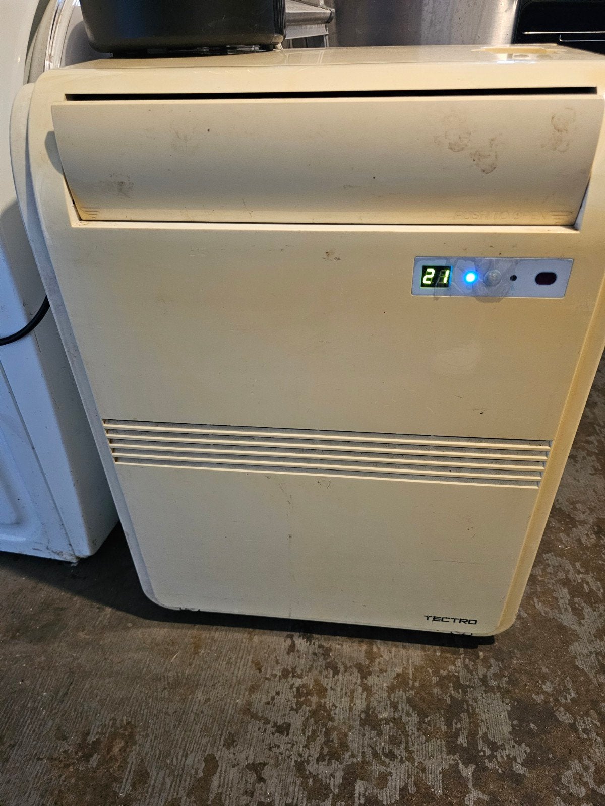 Tectro Mobiele Ventilator/Airco, Witgoed en Apparatuur, Airco's, Zo goed als nieuw, Mobiele airco, Minder dan 60 m³, 3 snelheden of meer