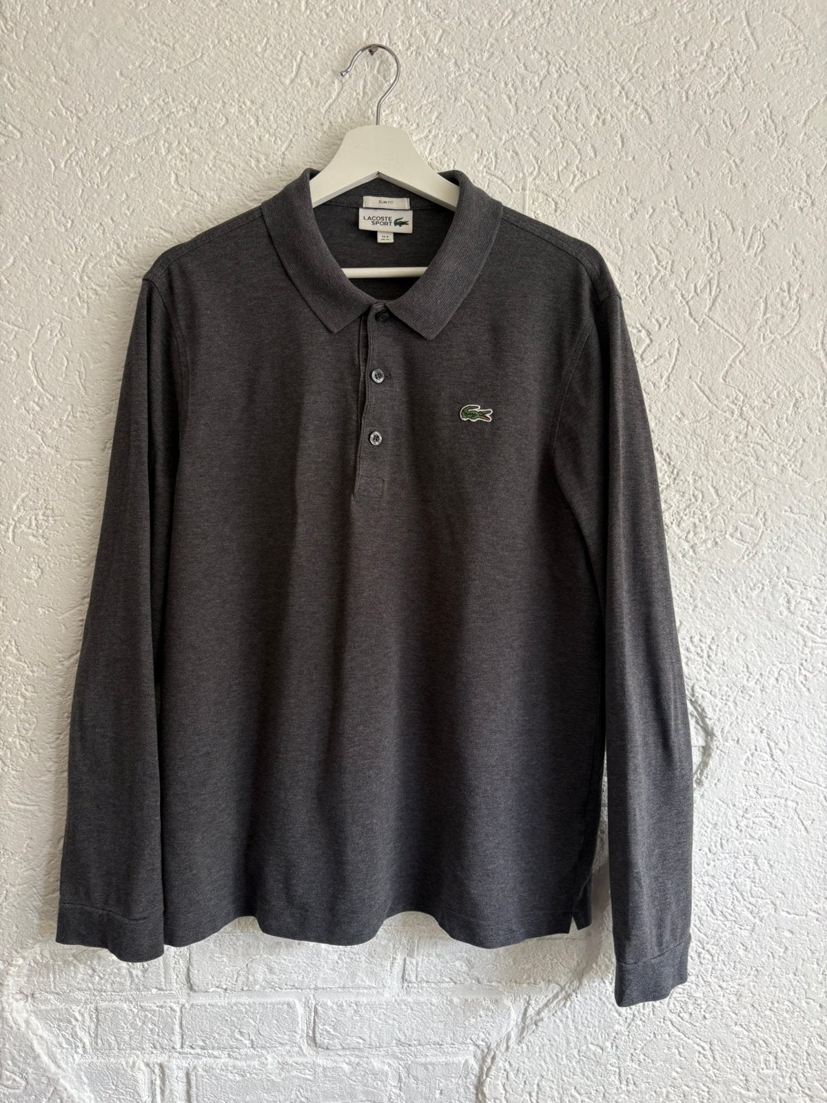 Lacoste vintage polo shirt grijs XL, Ophalen of Verzenden, Zo goed als nieuw, Maat 56/58 (XL), Grijs