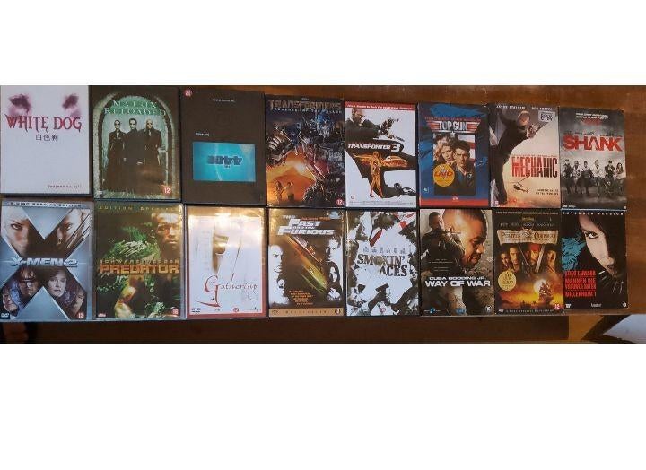 Grote collectie actie- en thriller-dvd's (15 stuks), Vanaf 16 jaar, Ophalen of Verzenden, Gebruikt, Actie