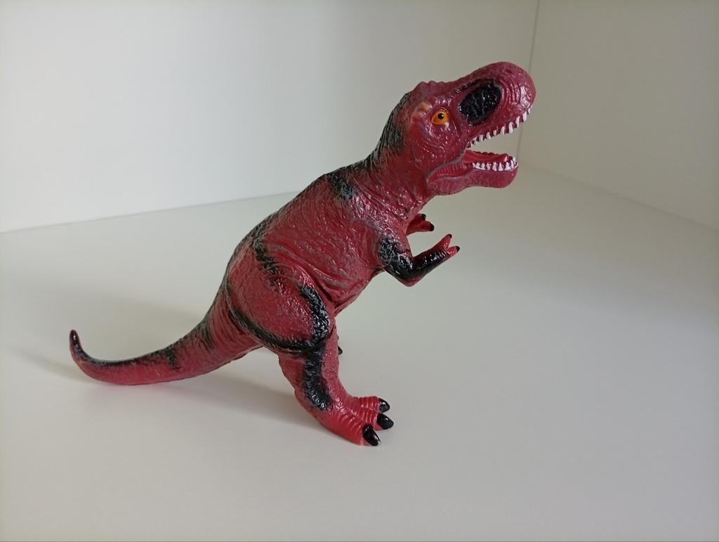 Wibra speelgoed dinosaurus bruin, Ophalen of Verzenden, Gebruikt