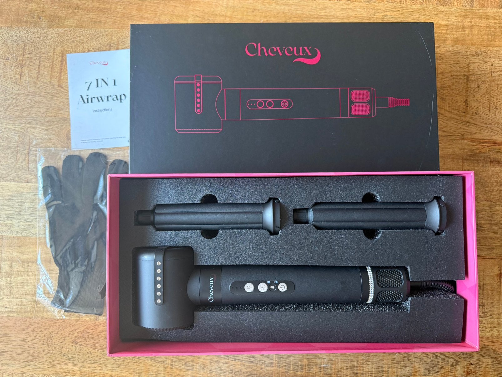 Airwrap haarstyler fohn krulborstel 7-in-1, Ophalen of Verzenden, Zo goed als nieuw, Krultang of Stijltang