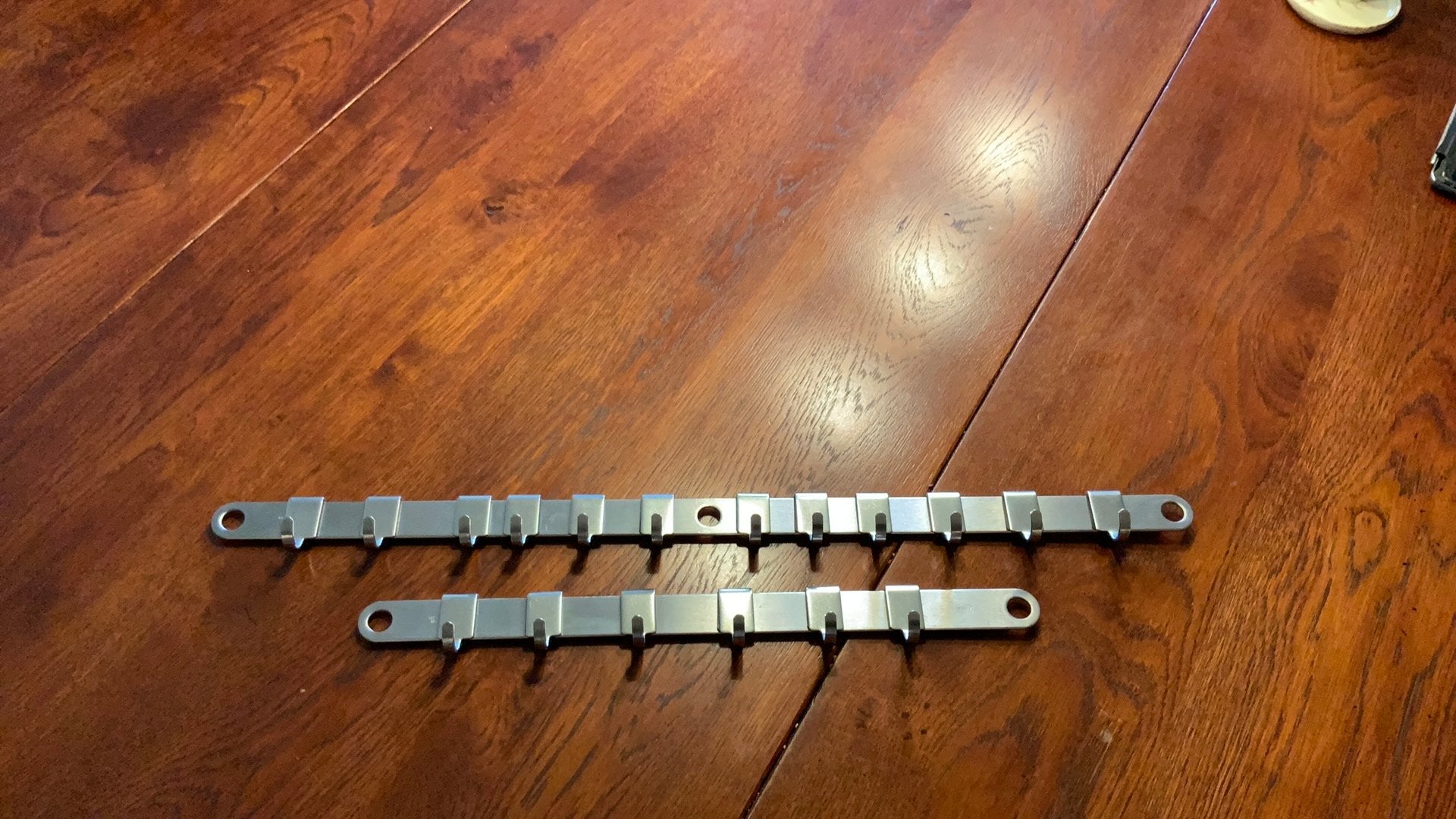 Rosle ophangrek met 12 haken rvs 60 cm + 1 rek 6 haken 40cm, Ophalen of Verzenden, Zo goed als nieuw